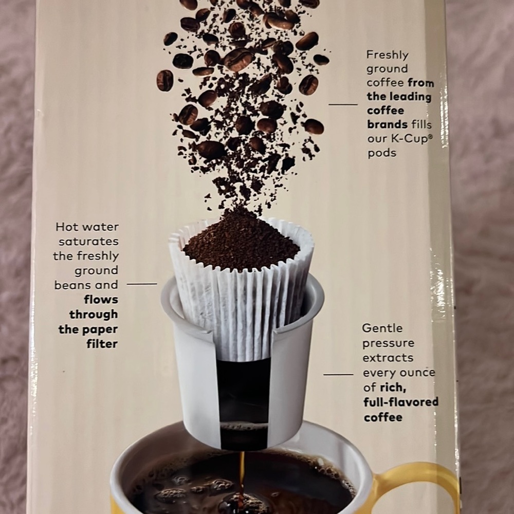 Keurig K Mini Single Serve Coffee Maker Studio Gray less than 5” wide 6 - 12 oz - Picture 9 of 9